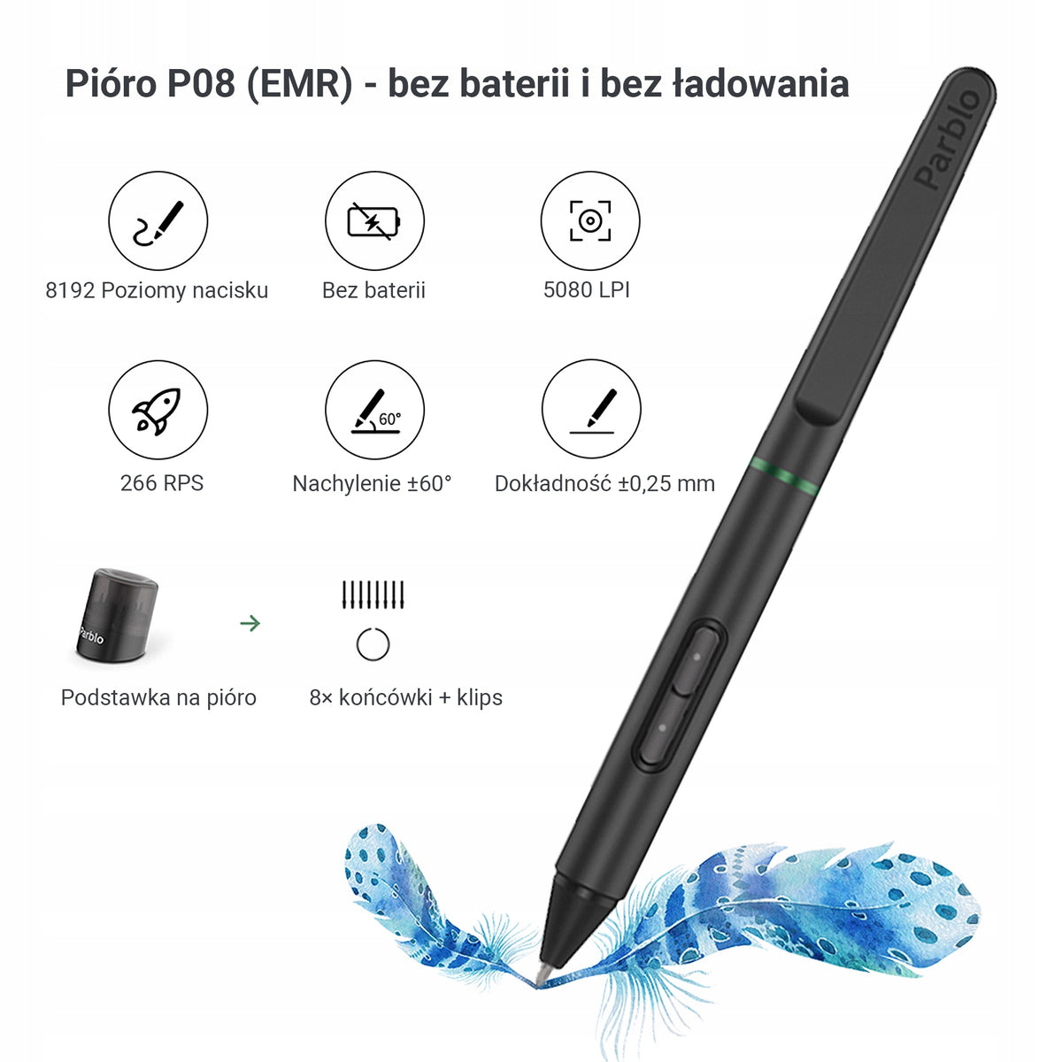 Graphics Tablet for drawing Parblo Intangbo M Black with pen Manufacturer code 6973321150195