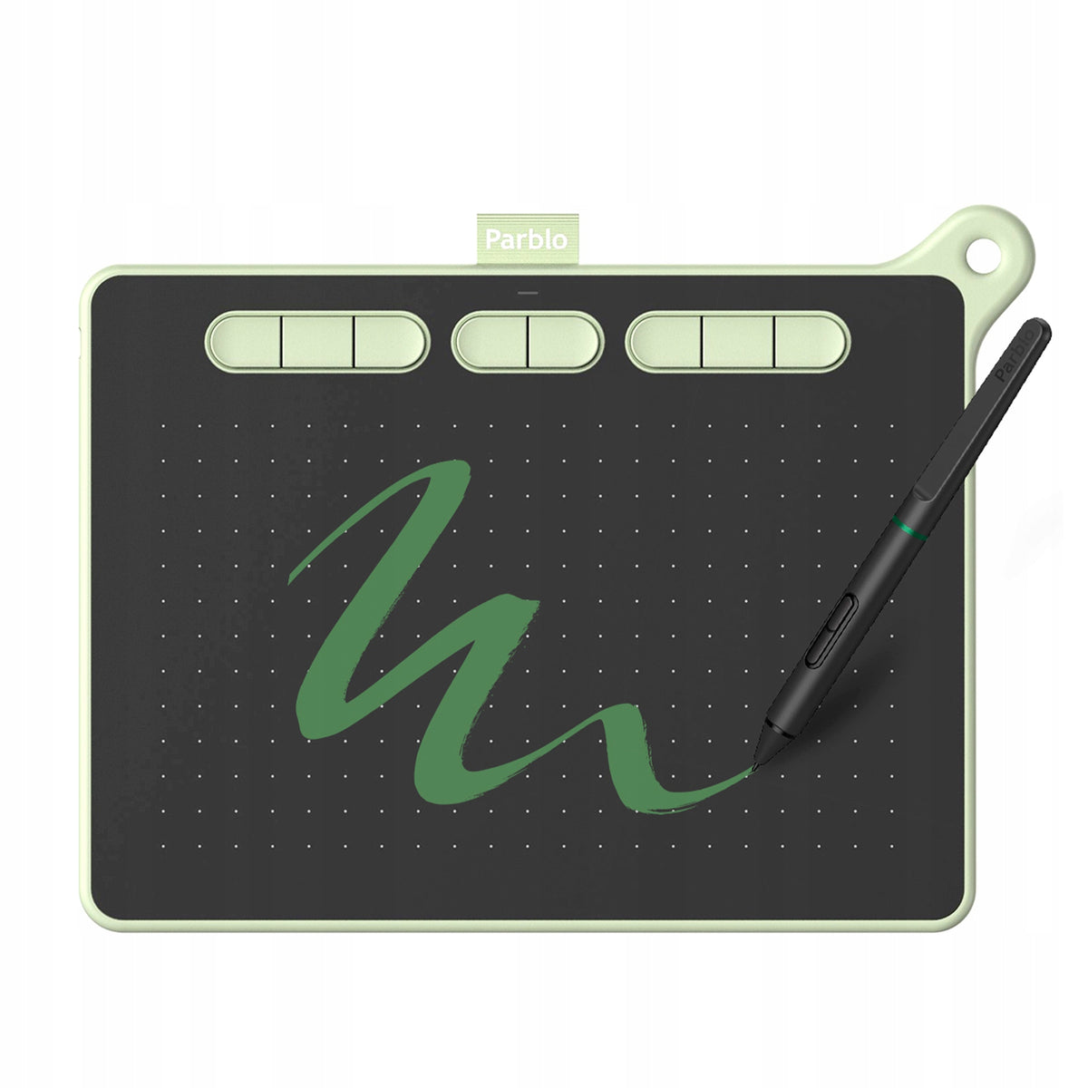 Graphics Tablet for drawing Parblo Ninos M Tender Green with pen 8192