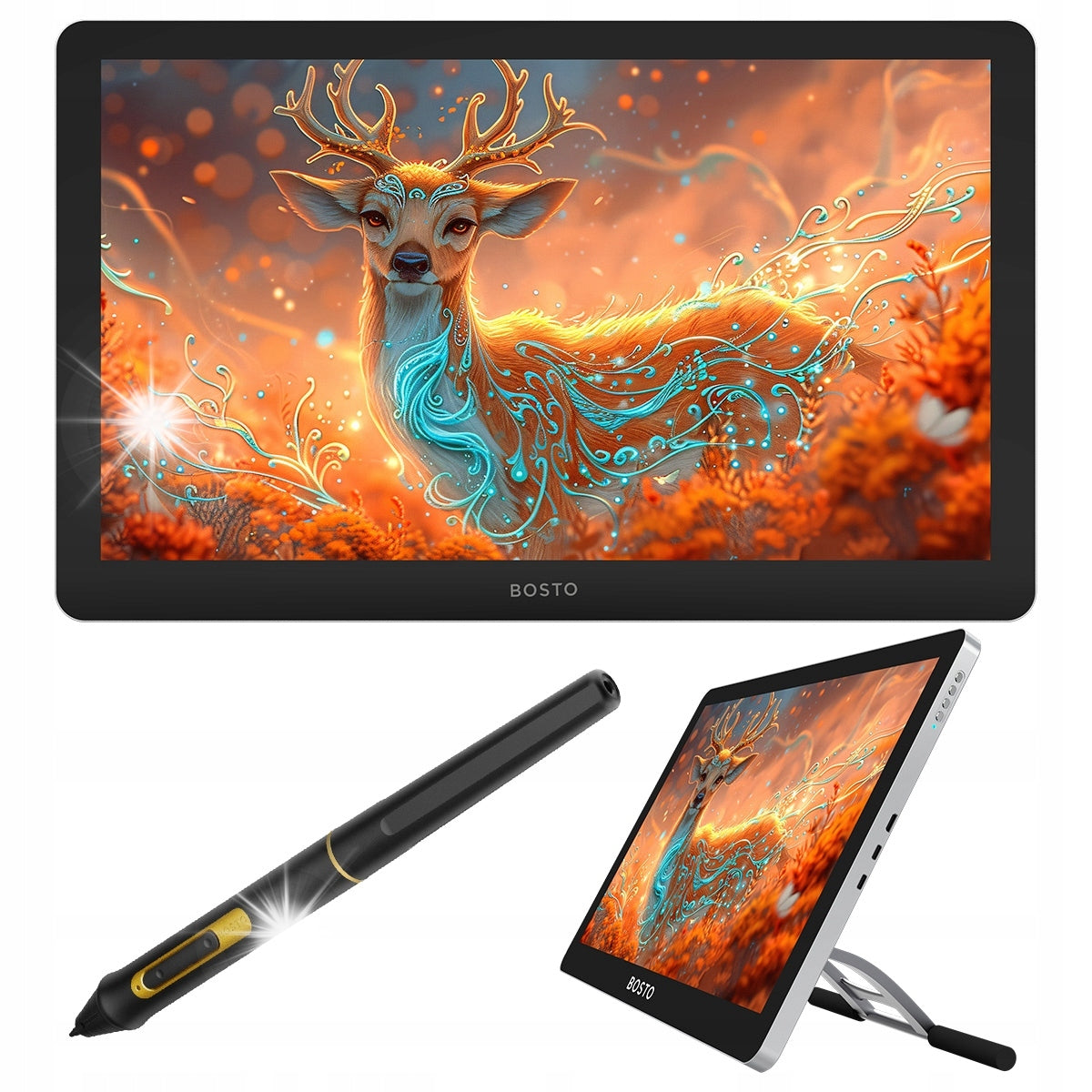 Graphics tablet PROFESSIONAL BOSTO BT-19UHD with pen 16384 st 18,4 4K
