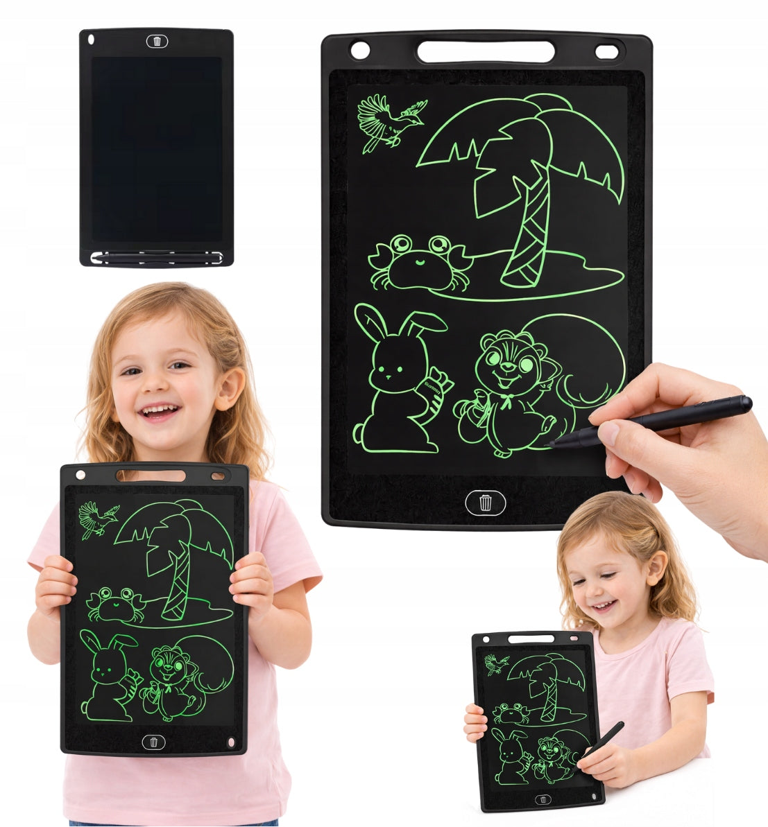 Graphics tablet for drawing and playing for children LCD 8,5" black