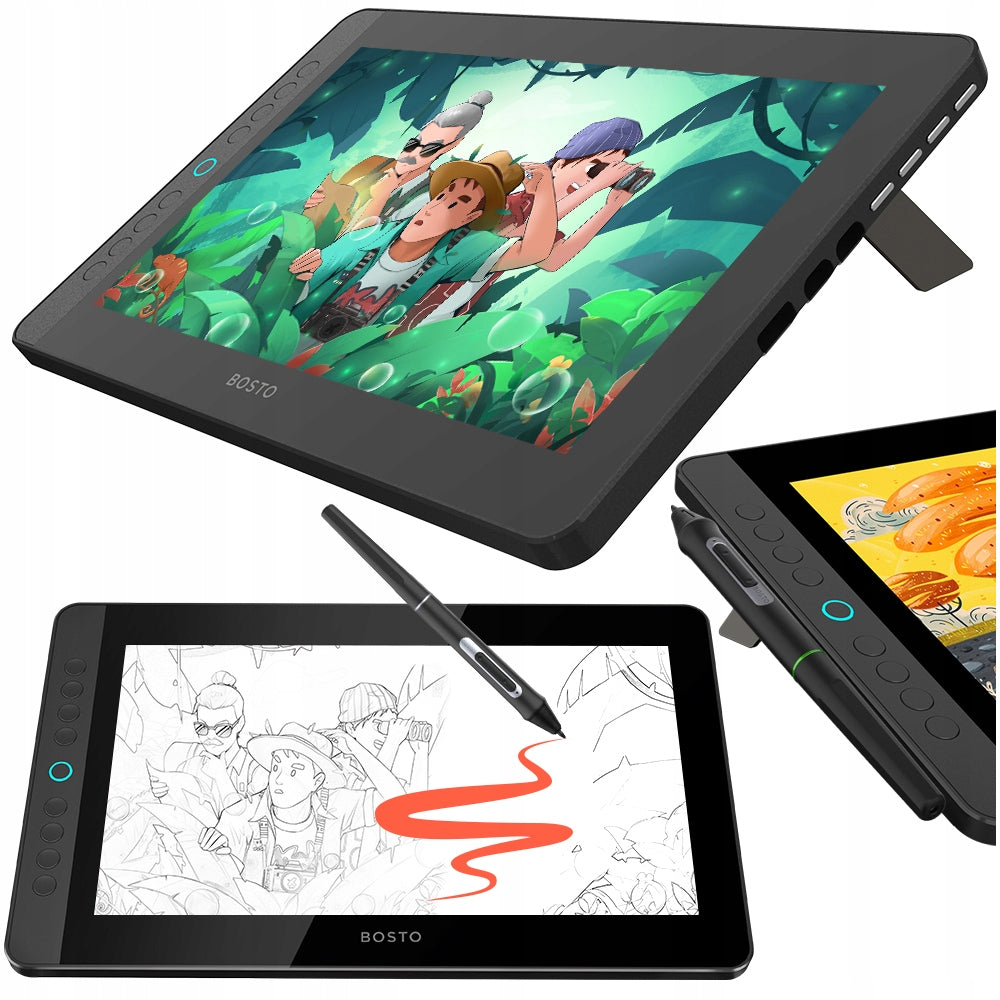 Graphics tablet with buttons BOSTO 12HDK 11.6''