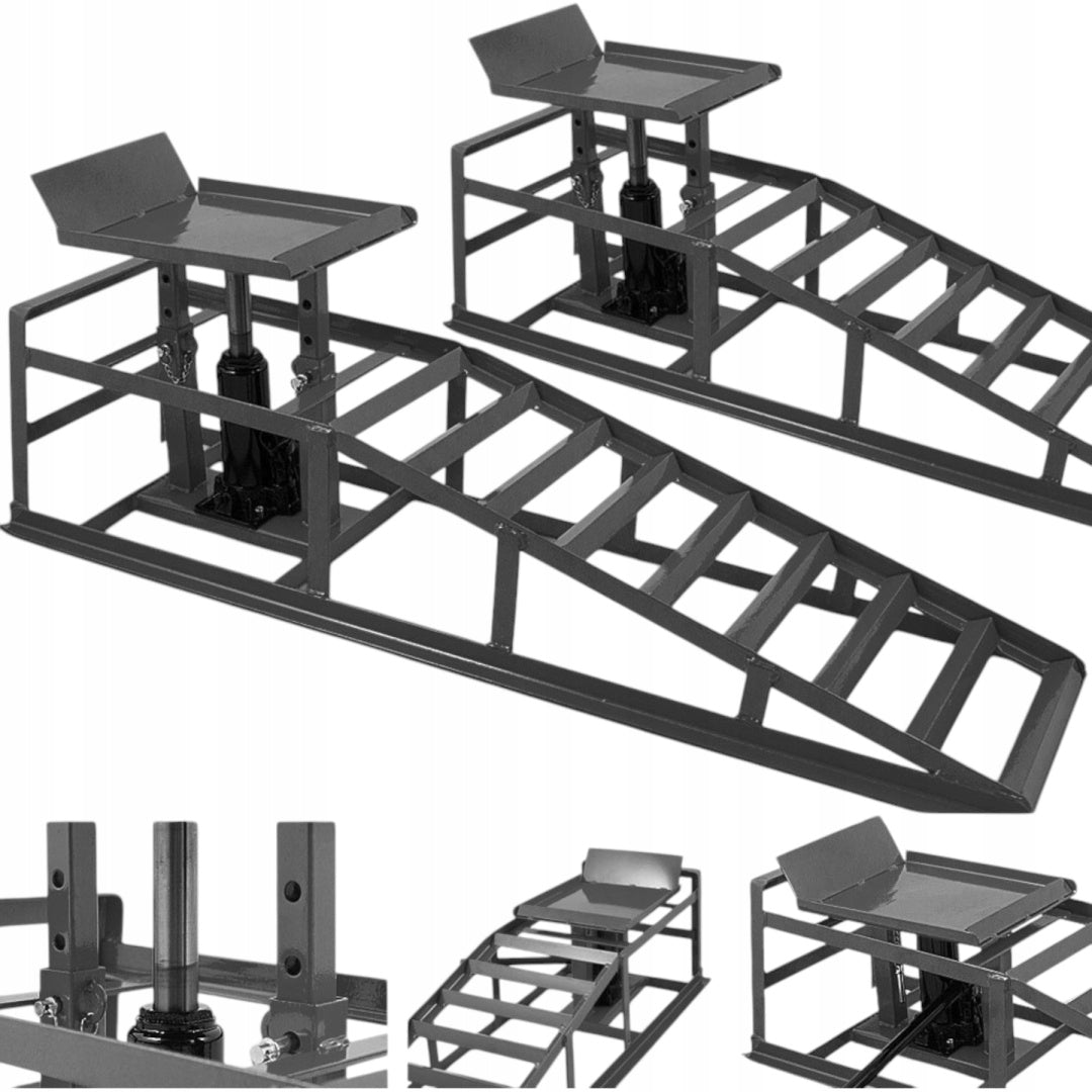 Graphite hydraulic lift ramps 2x2000 kg tyre width 22cm