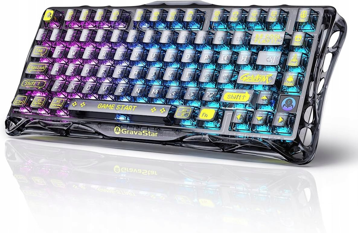 GravaStar Mercury K1 Gaming Mechanical Keyboard 75% RGB Bluetooth/USB