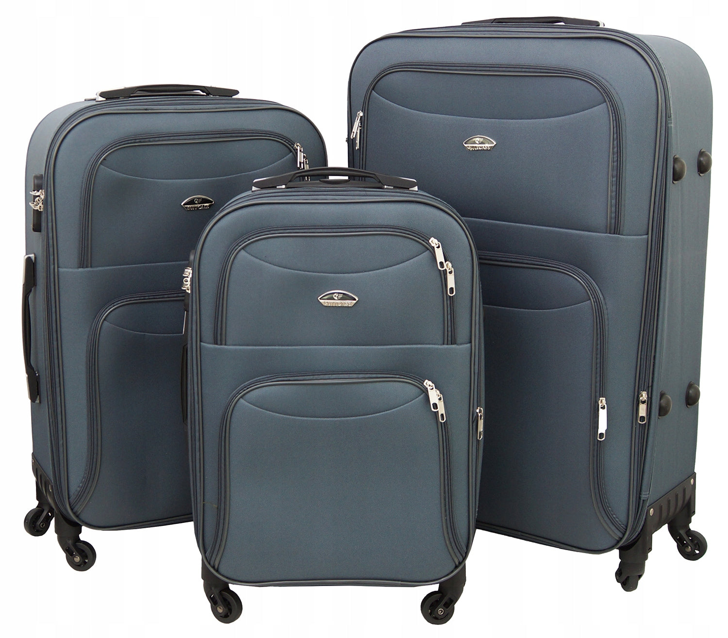 Gravitt 904-01 material case set 3in1 large medium small 4 wheels