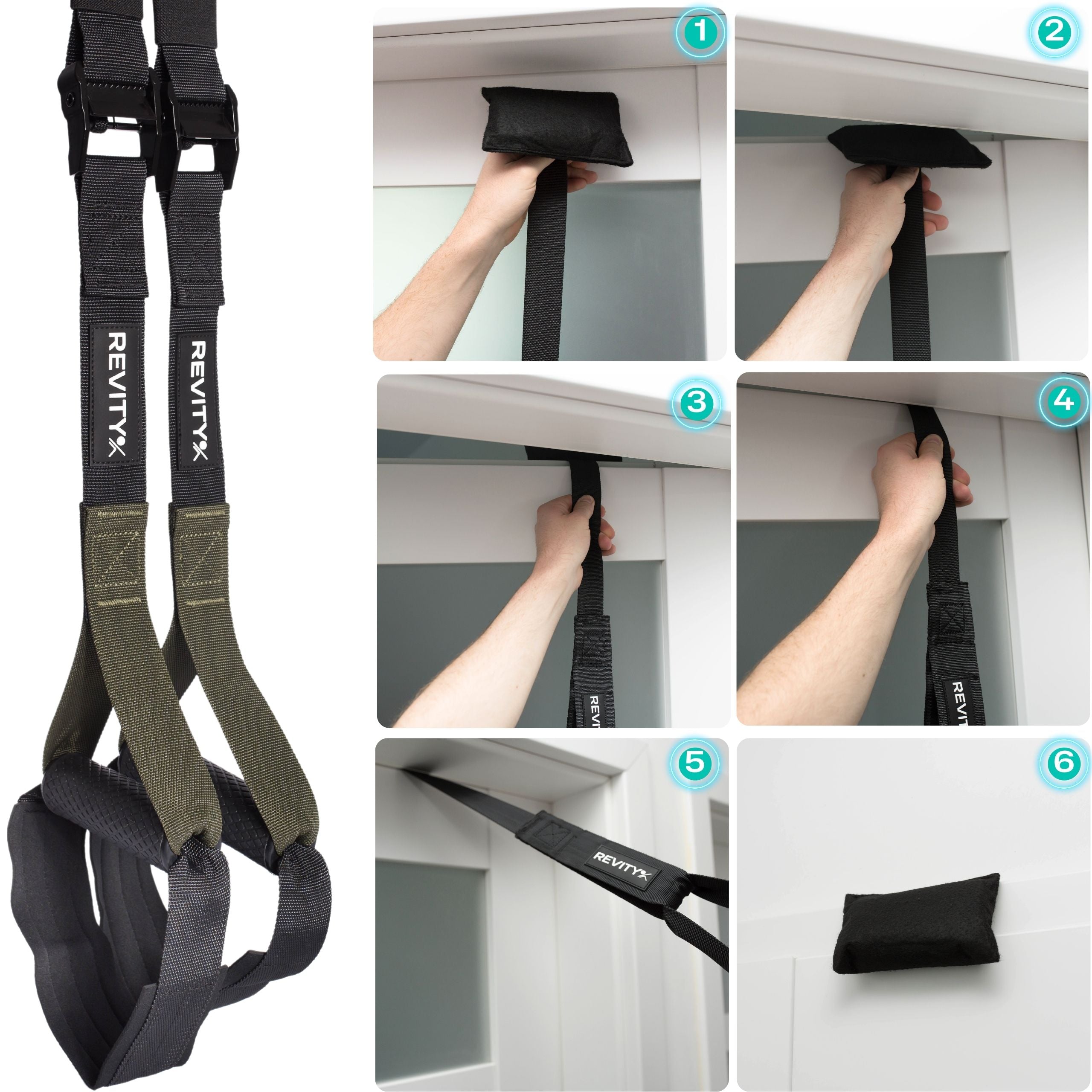 Gravity Trainer Suspension Exercise Tapes Belts Cross Training Premium Model Gravity Trainer
