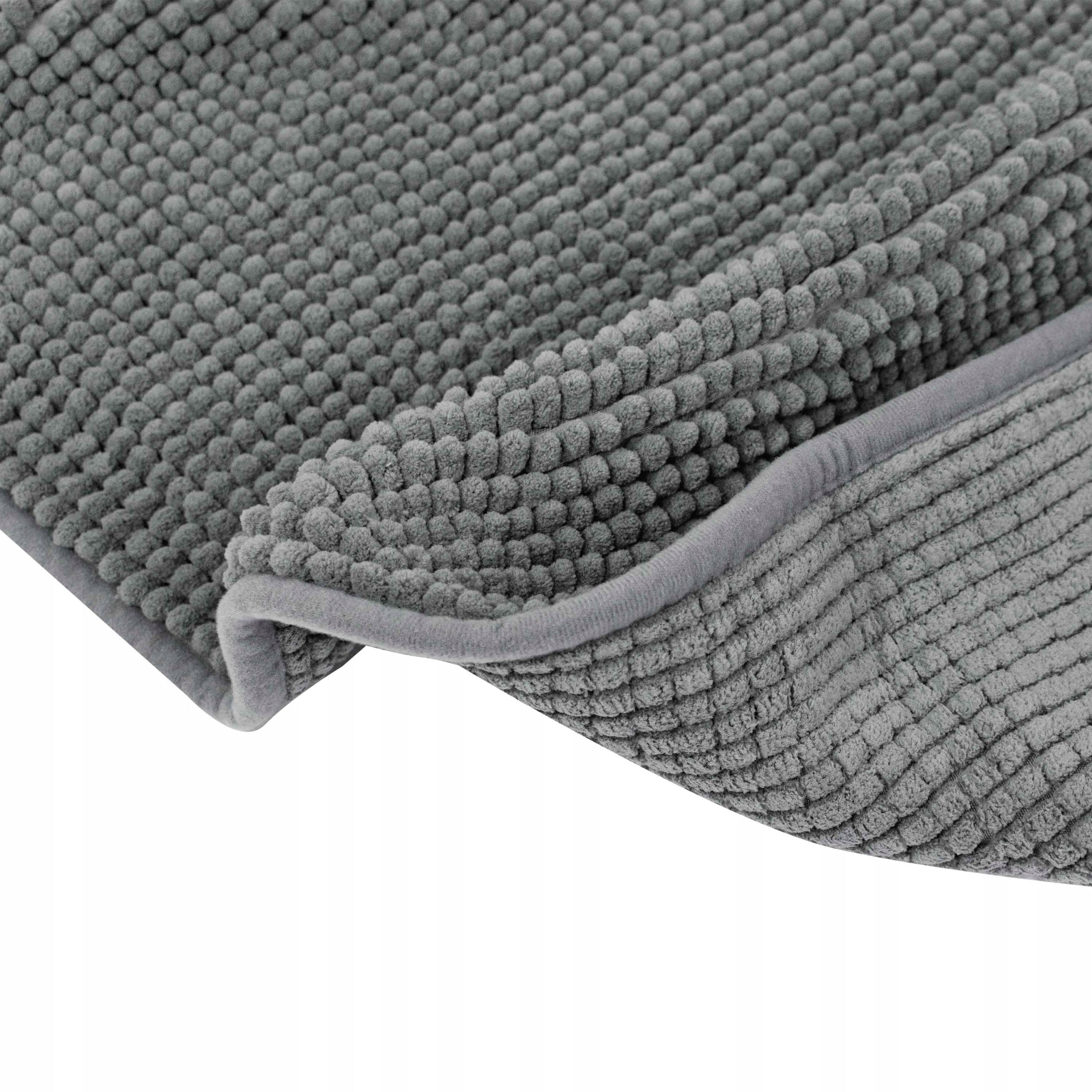 Gray bathroom rug, large, non-slip, durable, soft, interesting Brand Sepio
