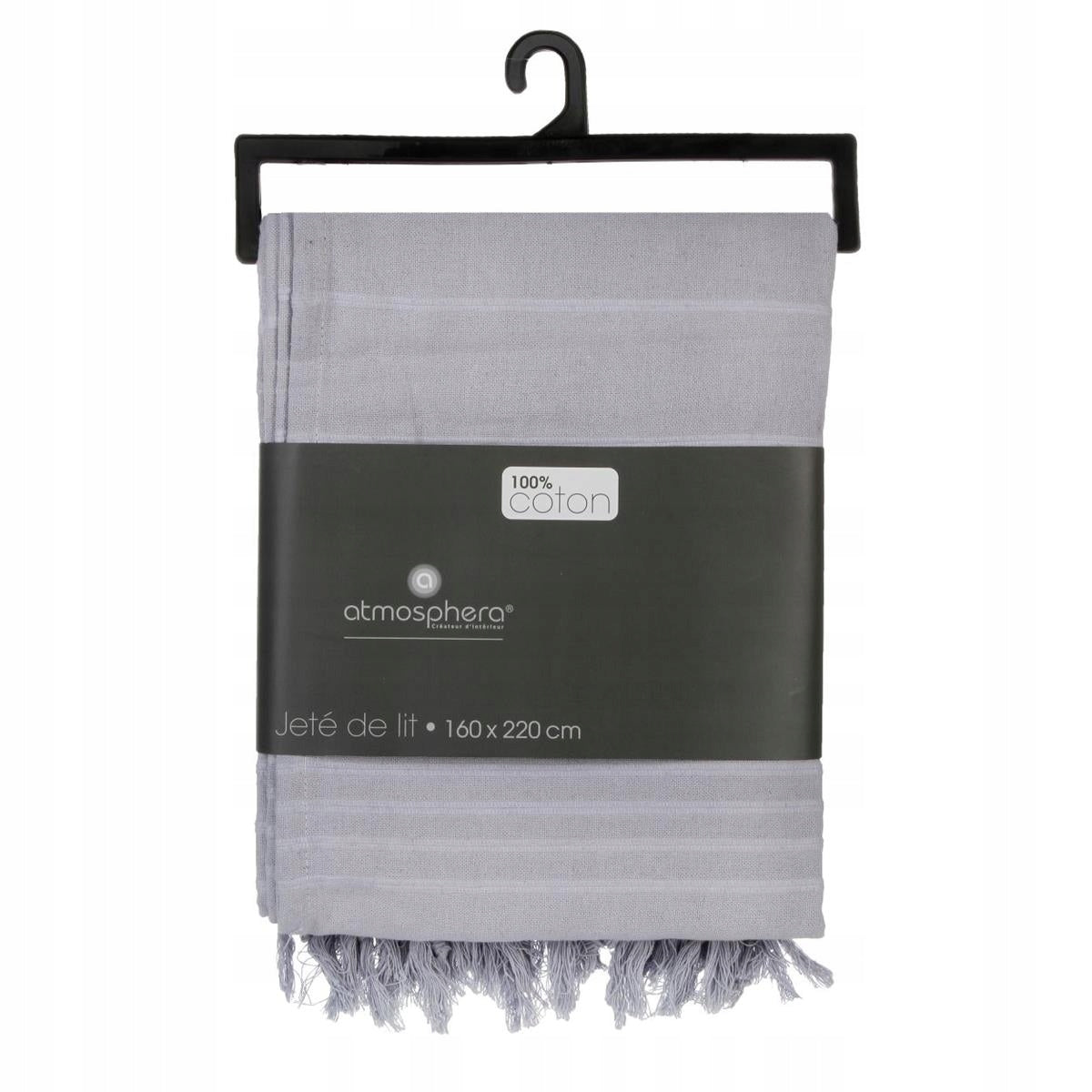 Gray cotton bedspread with tassels Manufacturer code 131645B