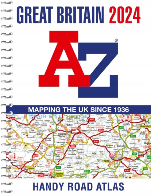 Großbritannien AZ Handy Road Atlas 2024 (A5 Spirale) 