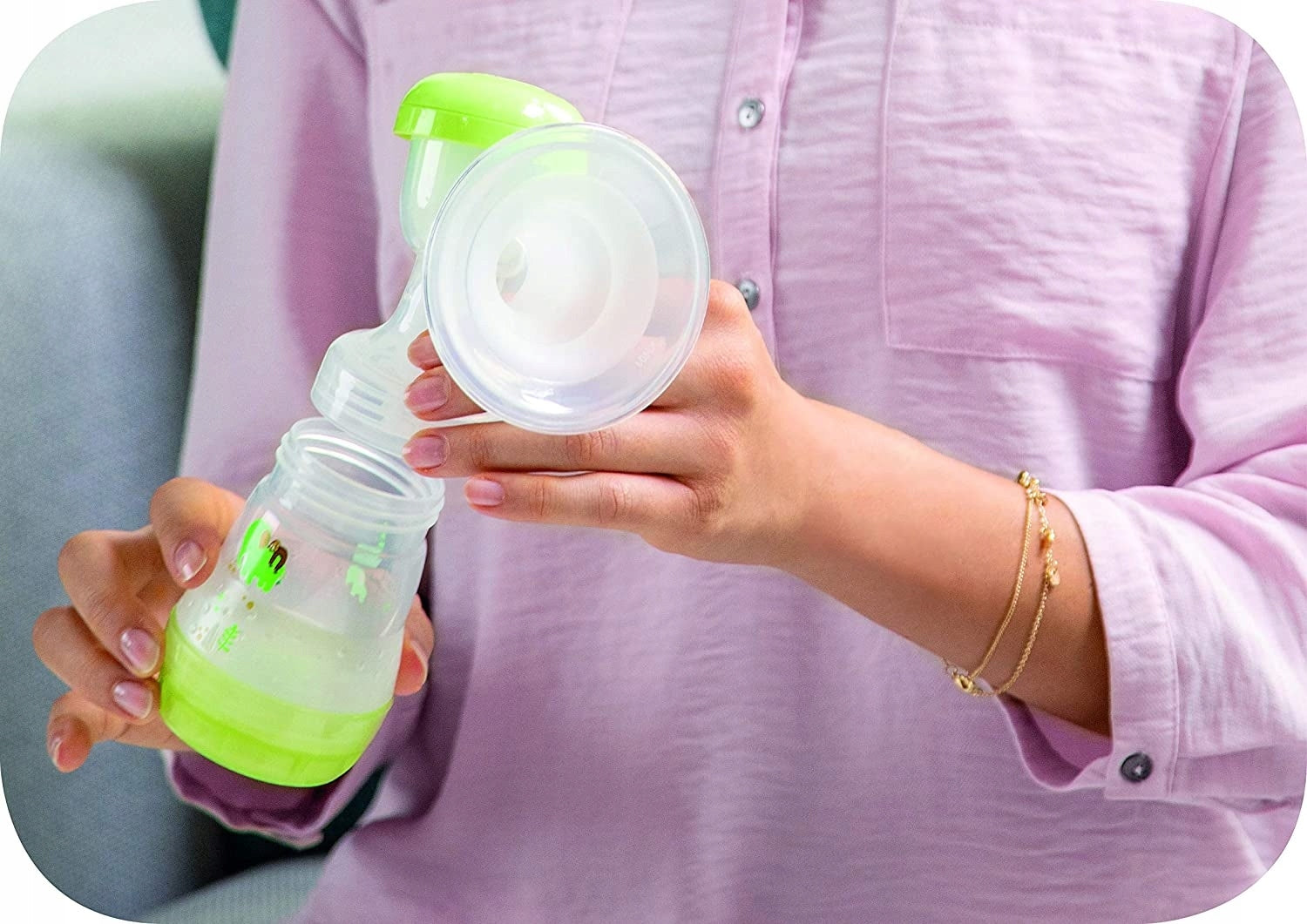 Great Dual Electric Breast Pump MAM 320 ml set 2in1 L057 Medical device no
