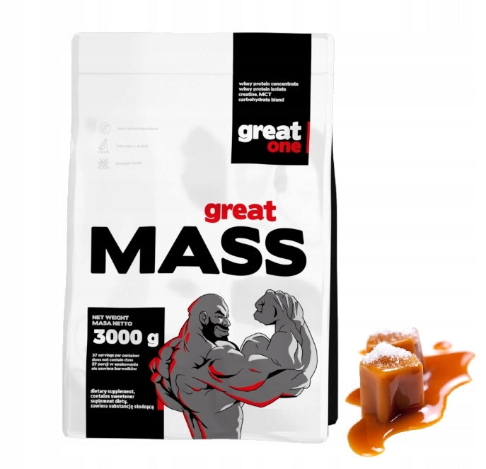 Great Mass 3 kg GAINER for mass taste SALTED CARAMEL - Great One
