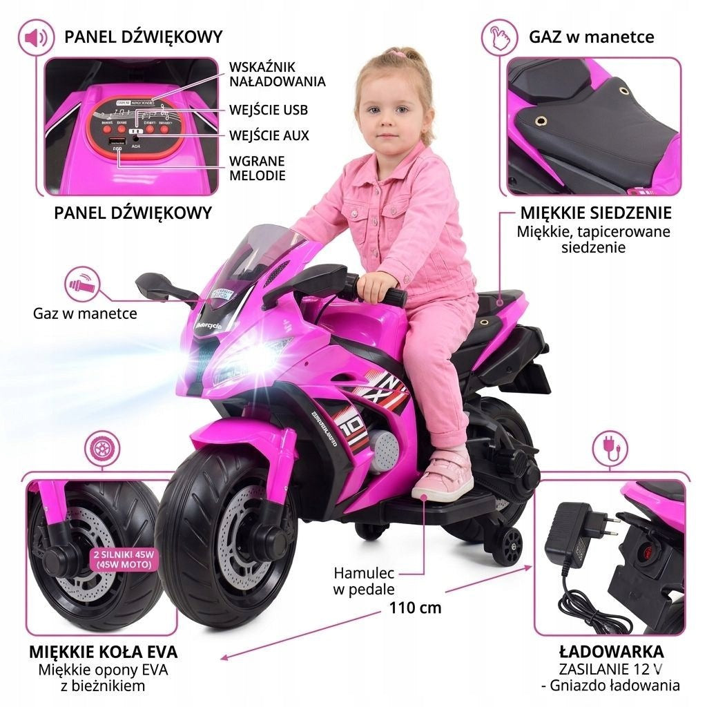 Great Motor Chaser Battery Pink OZB-0909