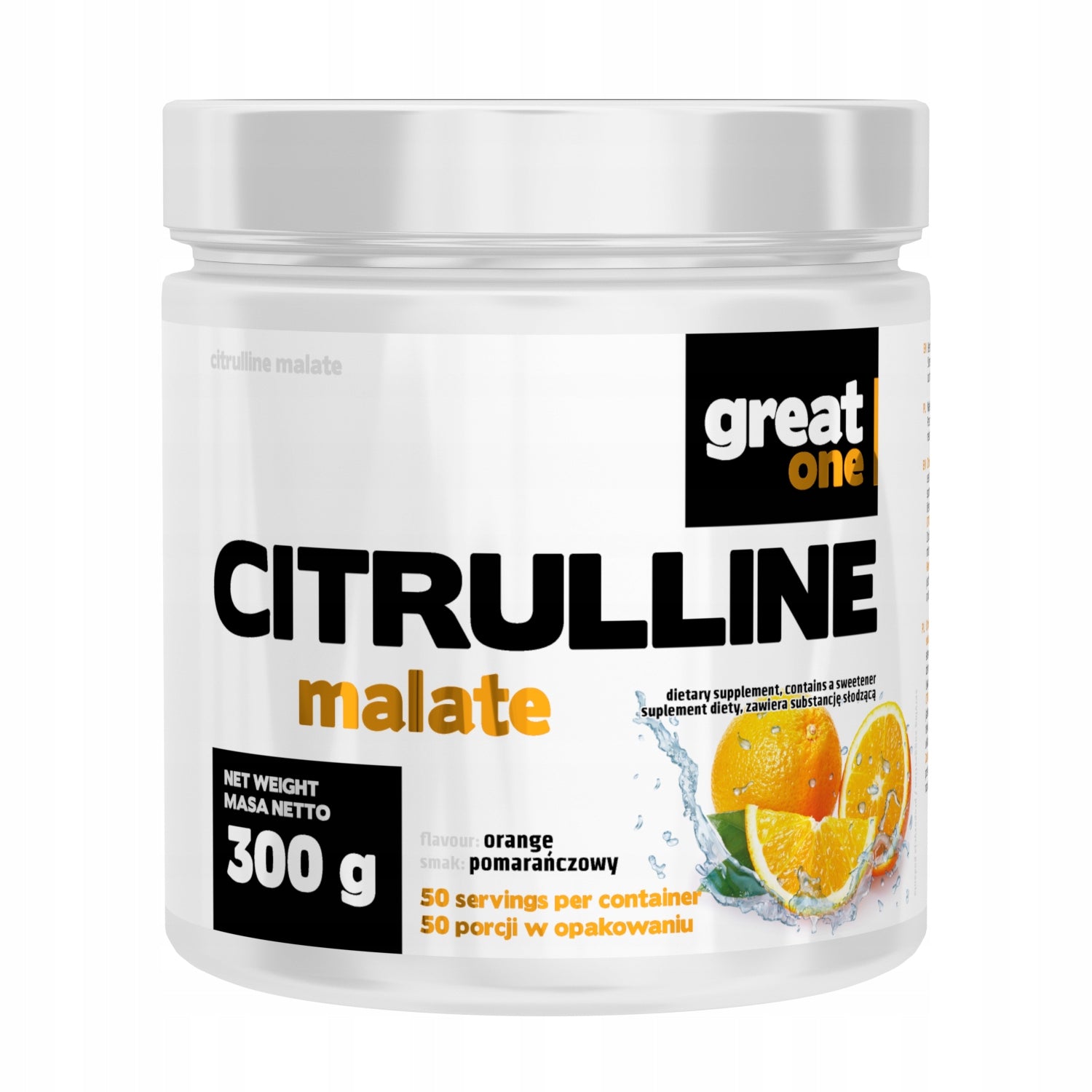 Great One Citrulline 300 g LEMON PRE-WORKOUT Malate Lemon EAN (GTIN) 5903050310950