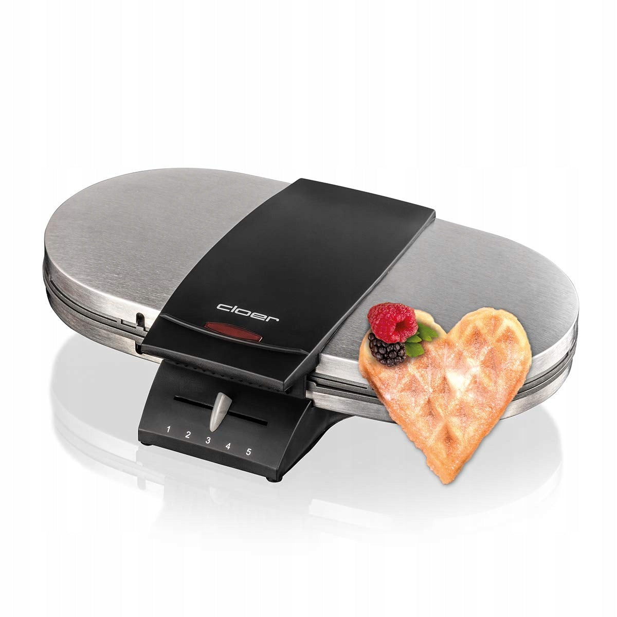 Great Waffle Iron Cloer 1329 black, silver/grey/black 1200 W Power rating 1200 W