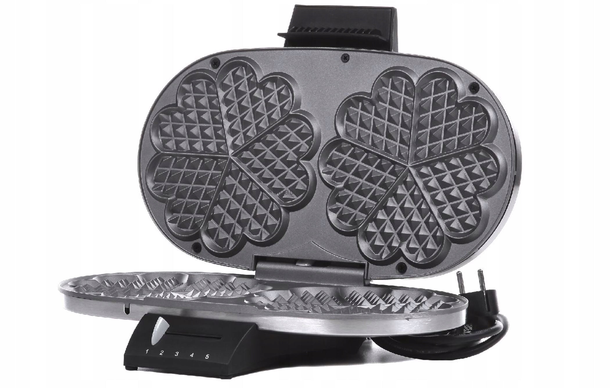 Great Waffle Iron Cloer 1329 black, silver/grey/black 1200 W