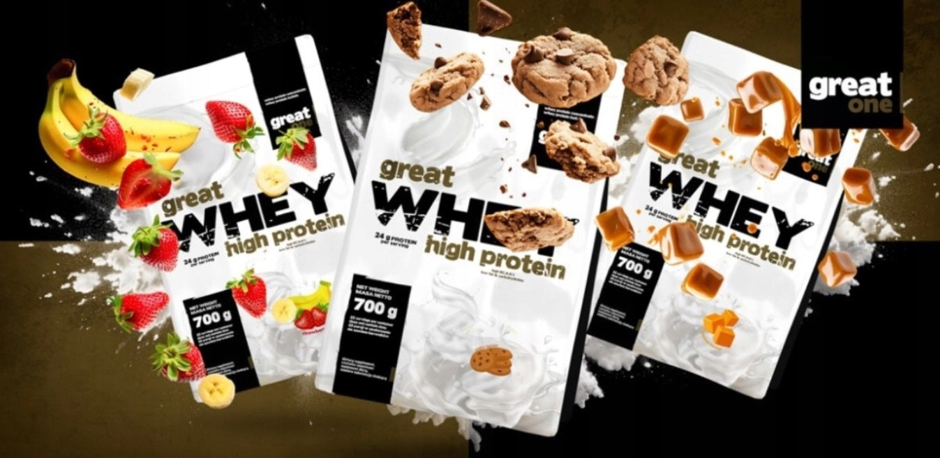 Great Whey High Protein 700g-Great One-MIX WPC and WPI TASTE SALTED PISTACHIO Expiration date at least 3 months from the date of purchase