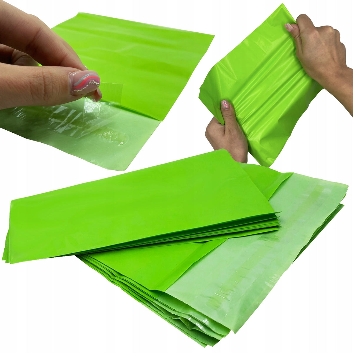 Green Courier Foil Envelopes 170x300 100pcs Format other