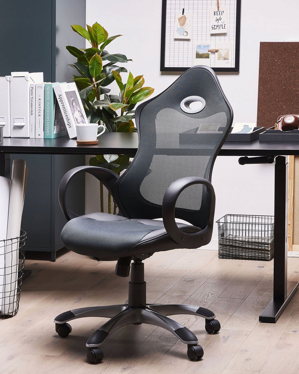 Green-Grey Swivel Office Chair Packaging status original