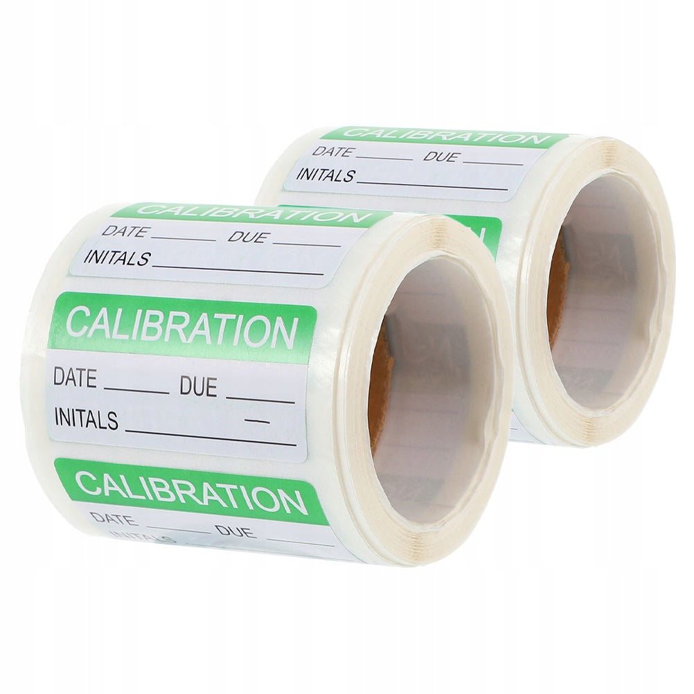 Green Self-Adhesive Calibration Labels Writable Quality Control Stickers Brand no brand