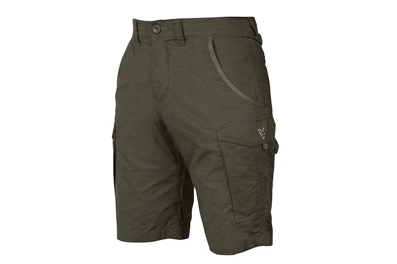 Green & Silver Combat Shorts Roz S Fox Color green