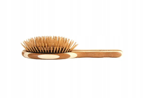 Green Small Oval Brush - Bamboo, Bamboo Pins, Medium M Manufacturer code BS-15P
