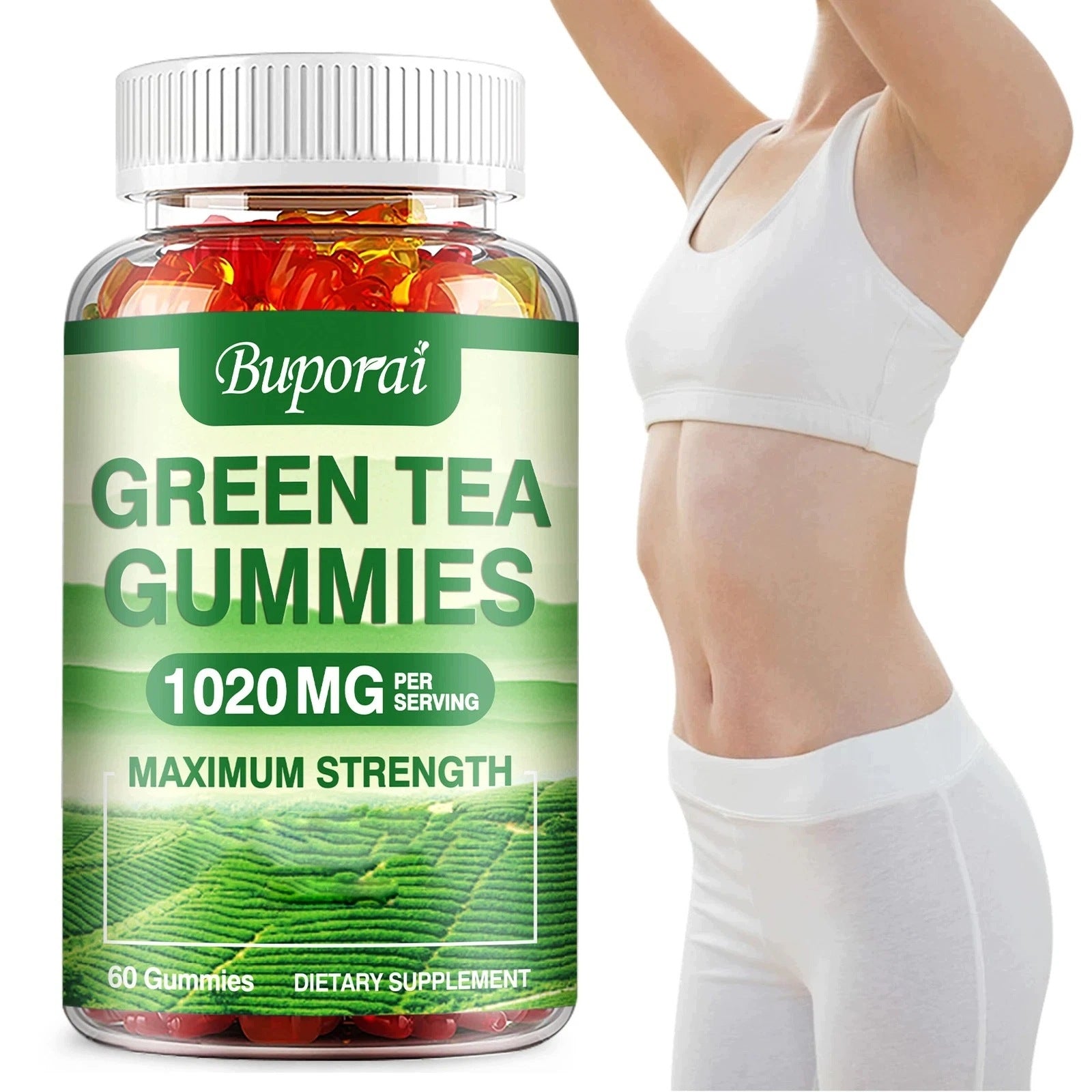 Green Tea – Garcinia, Raspberry Ketone, Green Coffee Beans, Caffeine, U Packaging status original