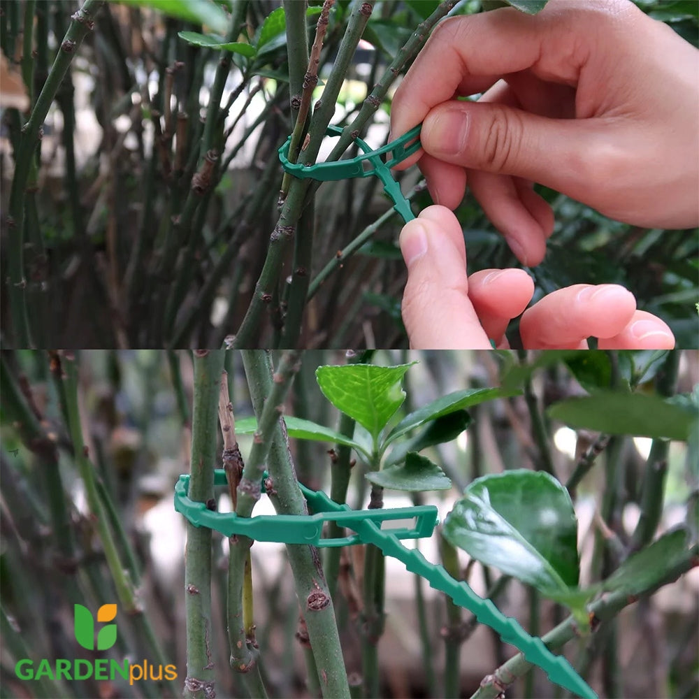 Green garden clips - 45 pieces Product height 5.8 cm