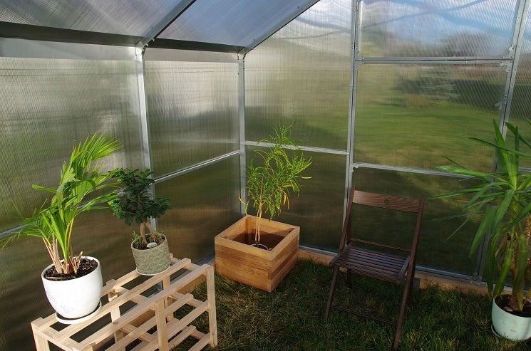 Greenhouse Cottage 2.6x5m polycarbonate 4 mm profile 40x20 Packaging status original