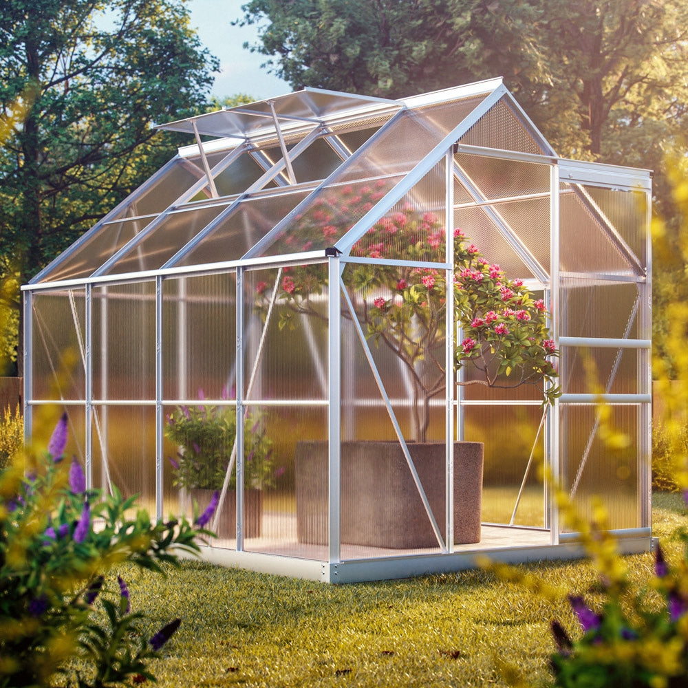 Greenhouse Polycarbonate Garden Tunnel Aluminum Sliding Door Foundation Manufacturer code 991461