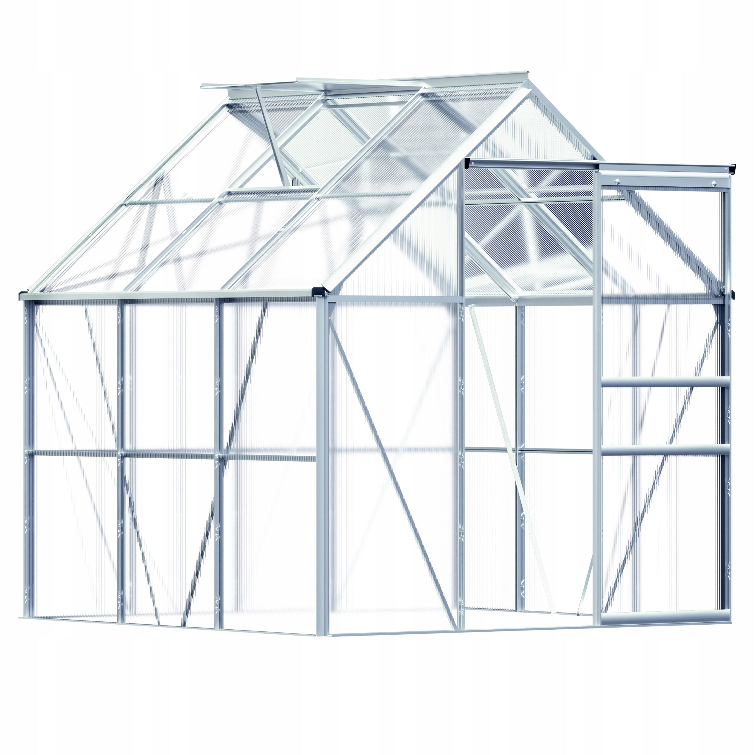 Greenhouse Polycarbonate Garden Tunnel Aluminum Sliding Door Window 3,6m² EAN (GTIN) 4250525324358