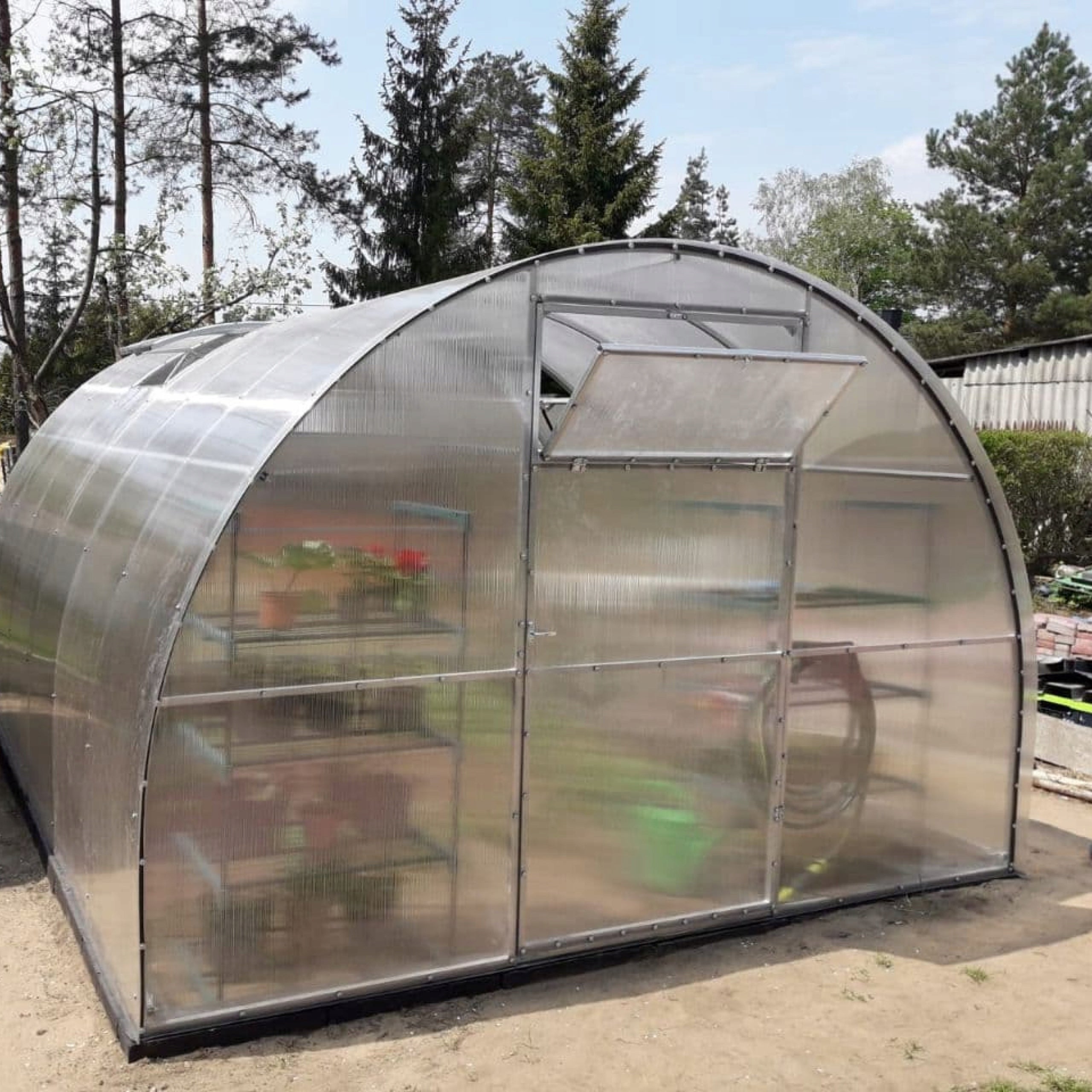 Greenhouse STRONG polycarbonate 3x4 4mm 20x20 Width 3 m