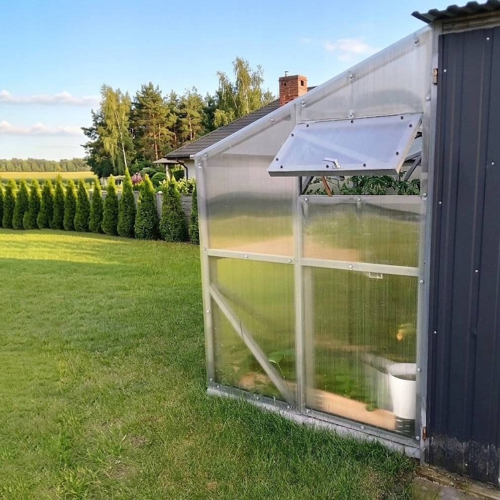 Greenhouse Wall Mounted 1,5x4m Polycarbonate 4mm Strong Profile 40x40mm Zinc EAN (GTIN) 5905805262316