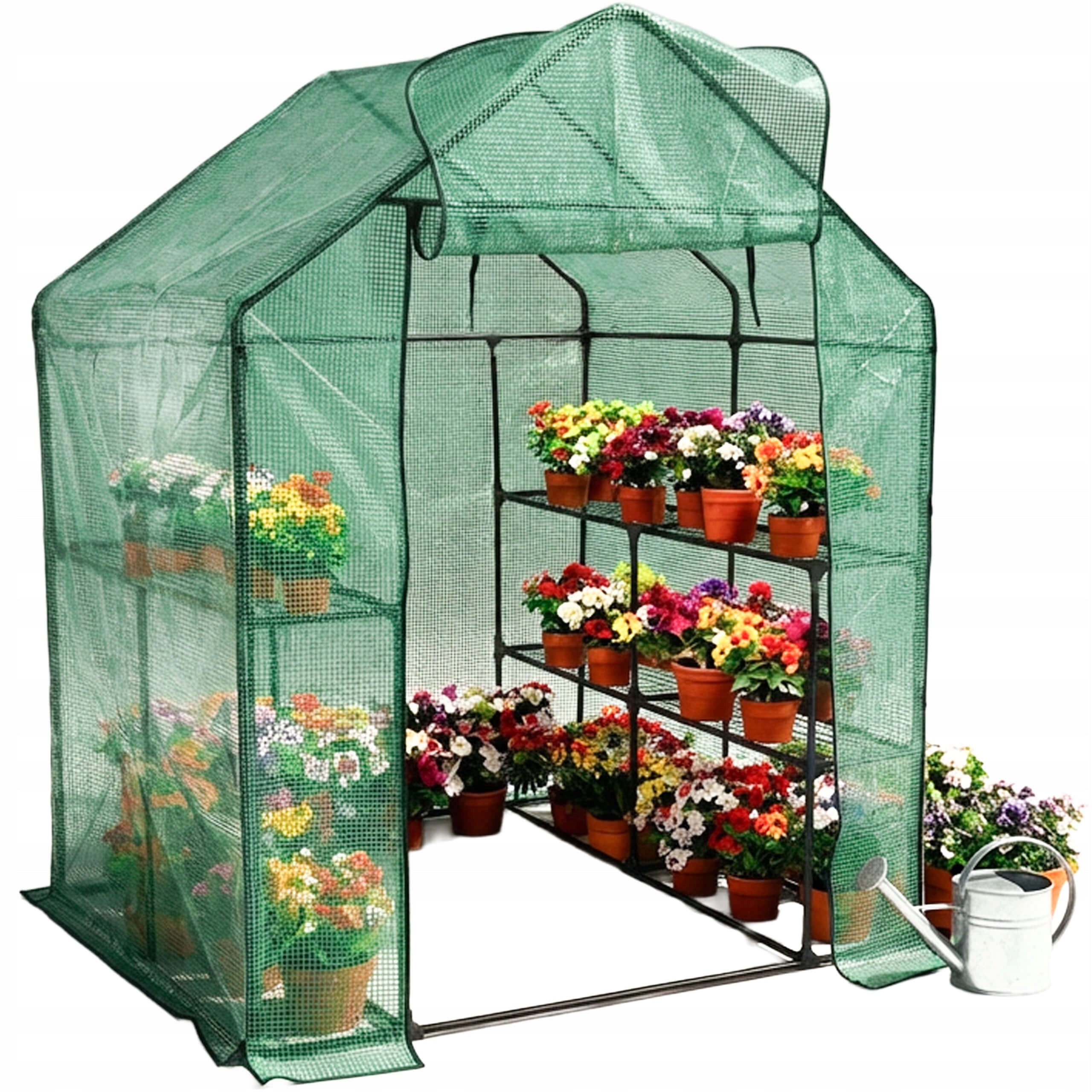 Greenhouse garden foil tunnel vegetable garden mesh 143x143x195 cm Manufacturer Stazer