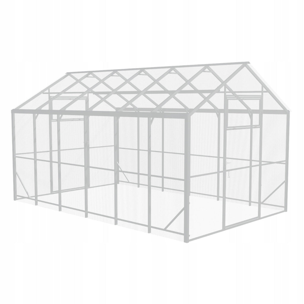 Greenhouse made of polycarbonate DOMEK 2,5x6 m profiles 40x20 polycarbonate 6mm Product height 230 cm