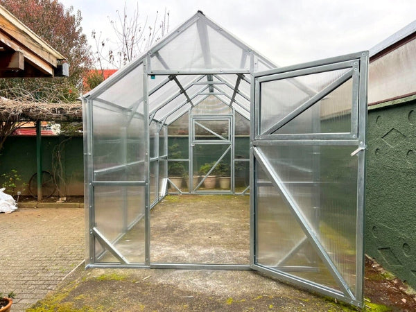 Greenhouse made of polycarbonate cottage 2x4 m PW 6mm Strong profiles Zinc Comfort Product height 220 cm