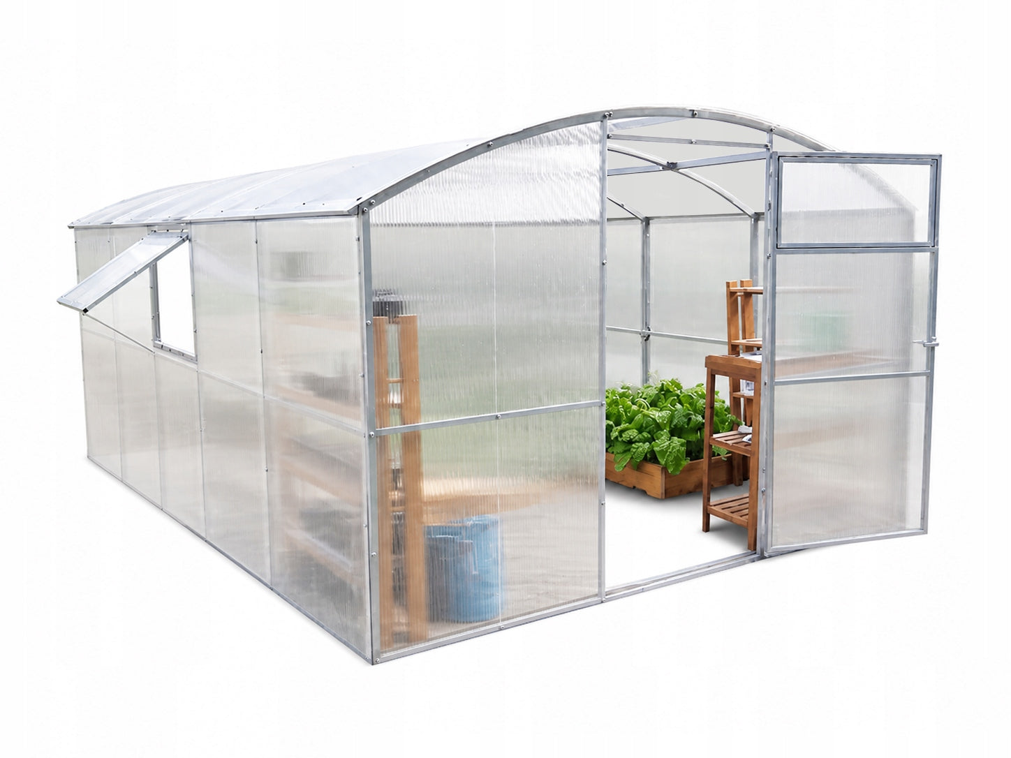 Greenhouse made of polycarbonate straight walls 3x4 m 6 mm ETL Gera-3 profile 40x20mm