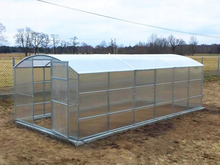 Greenhouse polycarbonate 2.5x4 m straight walls p 40x20mm PW 4 mm Gera-2.5 Packaging status original