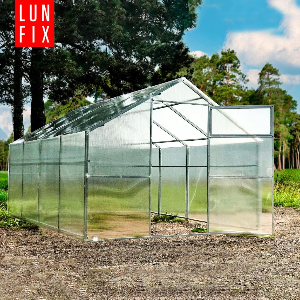 Greenhouse polycarbonate 3x6m Lun Fix garden 20x40mm polycarbonate house 6mm Packaging status original