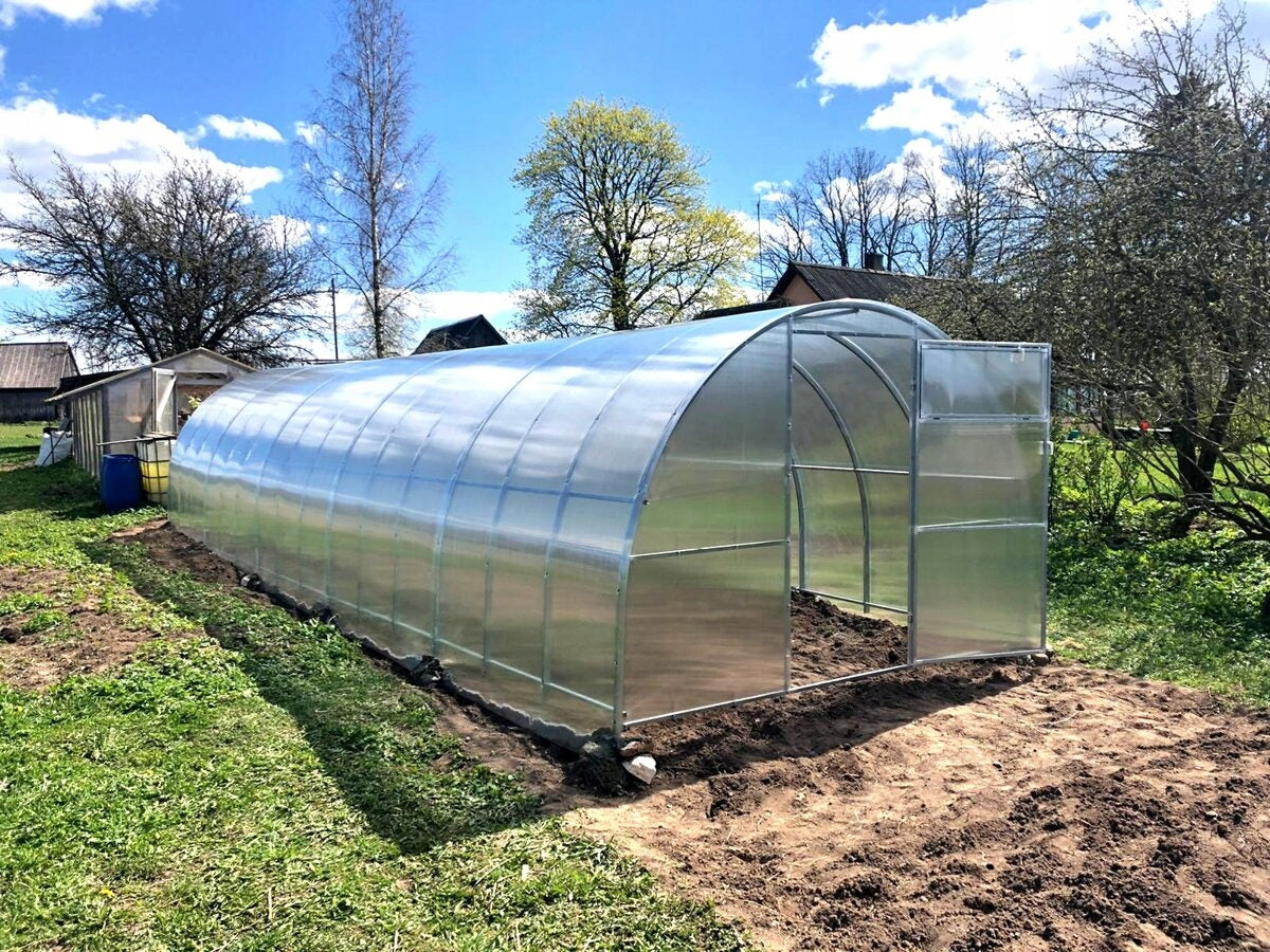 Greenhouse polycarbonate tunnel 3x10 m 40*20 6mm Product height 200 cm