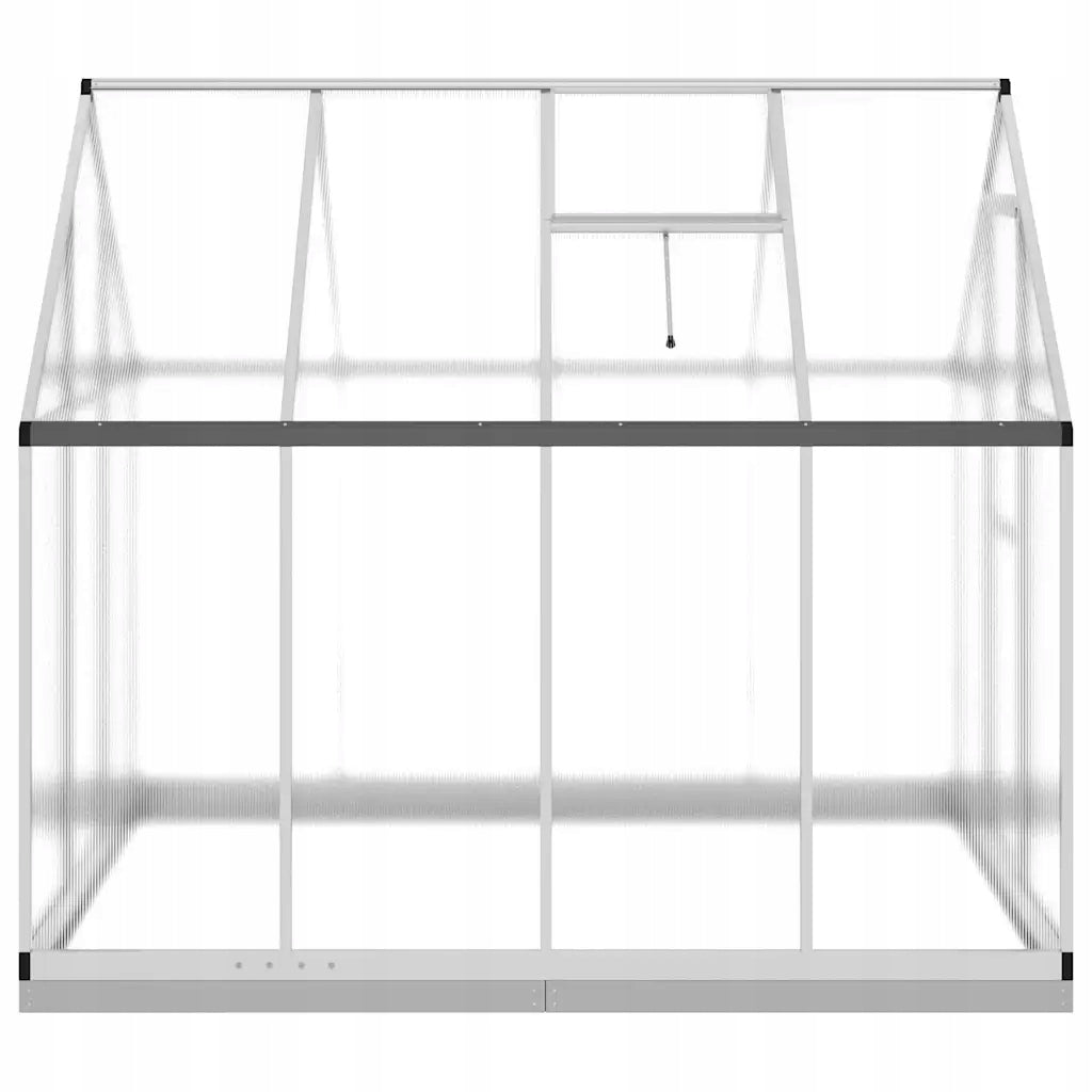 Greenhouse with base frame, silver, 224x169x202 c Length 224 m