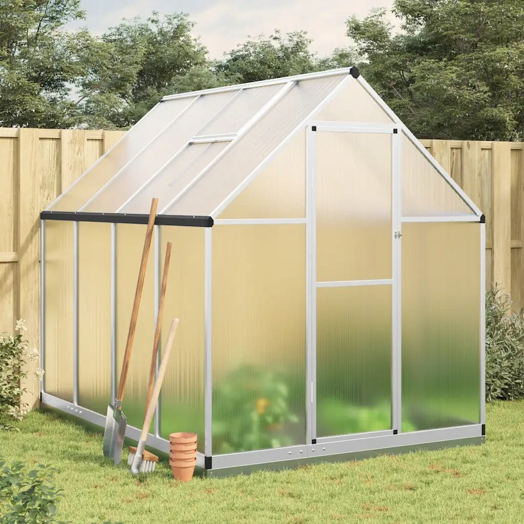 Greenhouse with base frame, silver, 224x169x202 c Manufacturer VidaXL