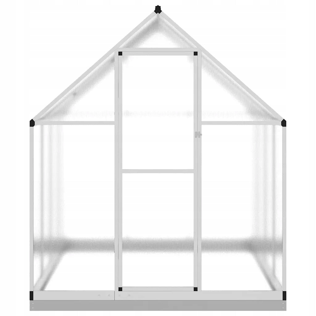 Greenhouse with base frame, silver, 224x169x202 c Width 169 m
