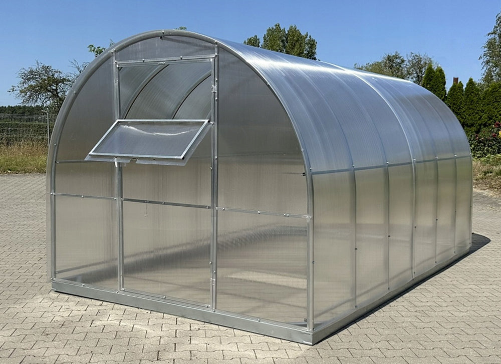 Greenhouse–Heating Plant Kompakt 2,5x4m profile 40x20mm polycarbonate 6mm Thickness 6 mm
