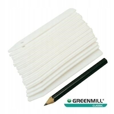 Greenmill Plastic labels with pencil 25 pieces GR5021 Manufacturer code Greenmill