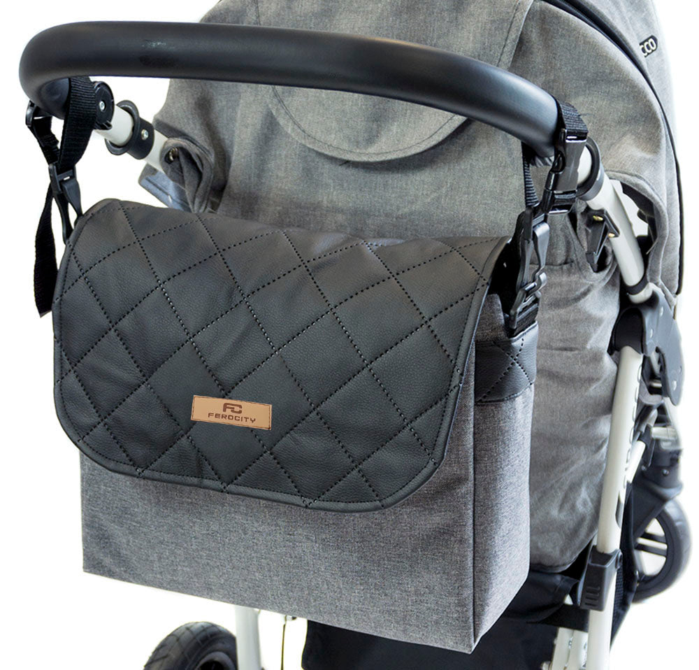 Grey Black Baby Stroller Bag for Mom Dad Organizer Universal Manufacturer code TO-WOZ-22
