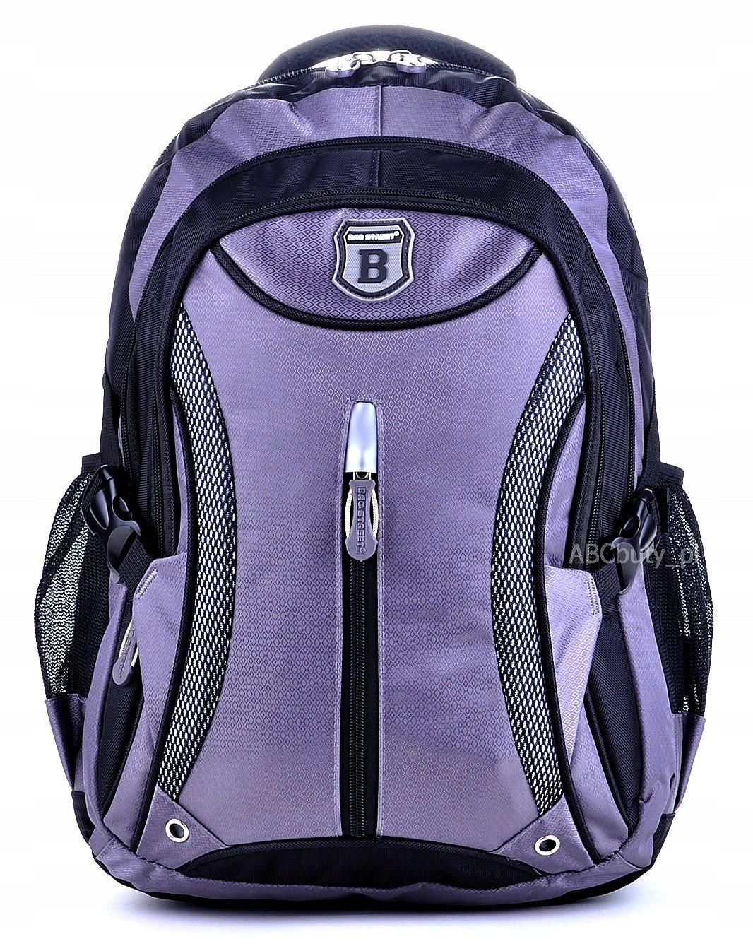 Grey Black Men's BACKPACK 4 Compartments TORNISTER Youth Bag Street 15,3 C. EAN (GTIN) 5906280350741