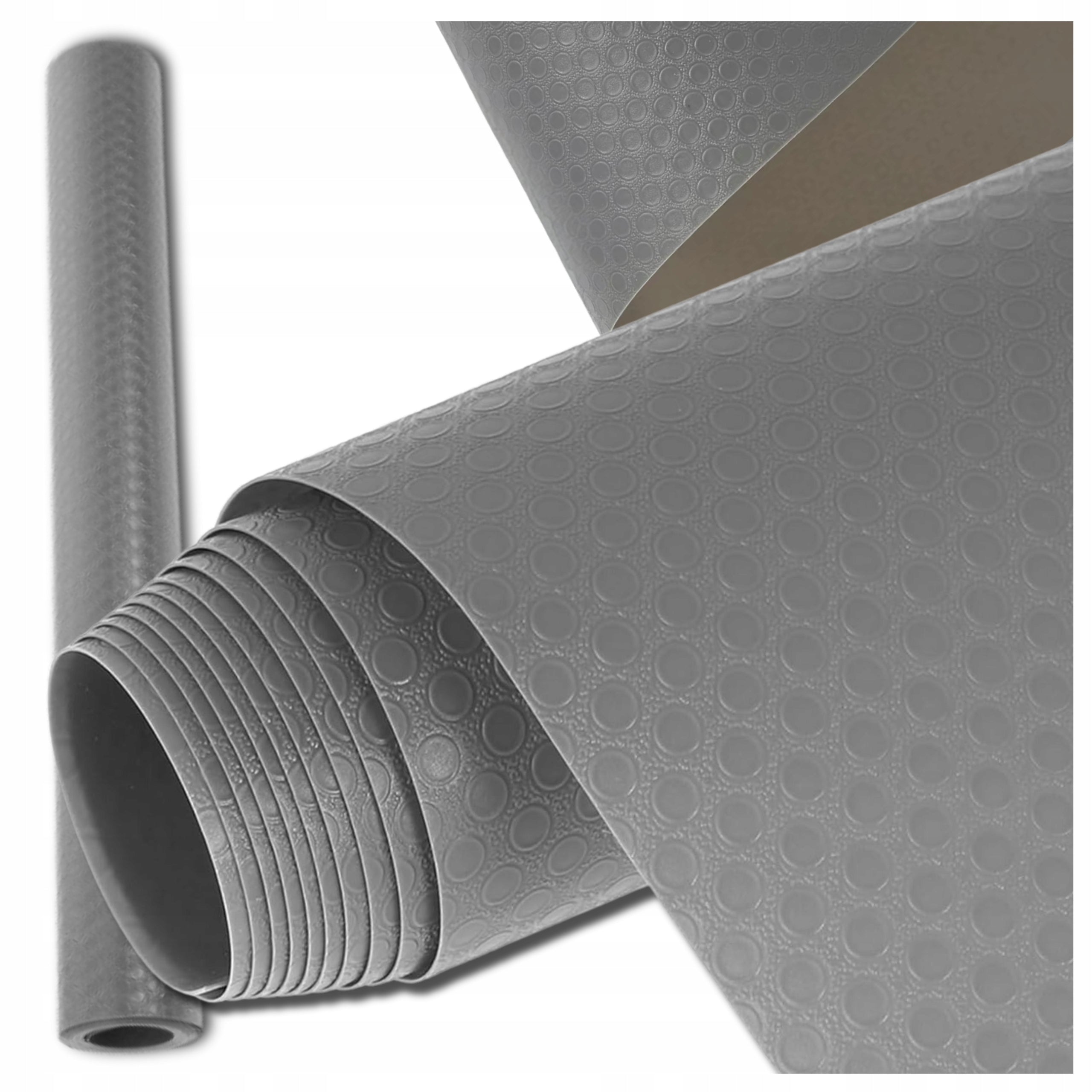 Grey Protective Mat For Drawers Cabinets Non-Slip 200x50cm Stain Resistant Packaging status original