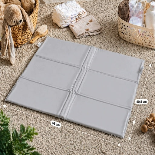 Grey Soft Hiking Changing Table 58x40 cm Folding Baby Mat Packaging status original