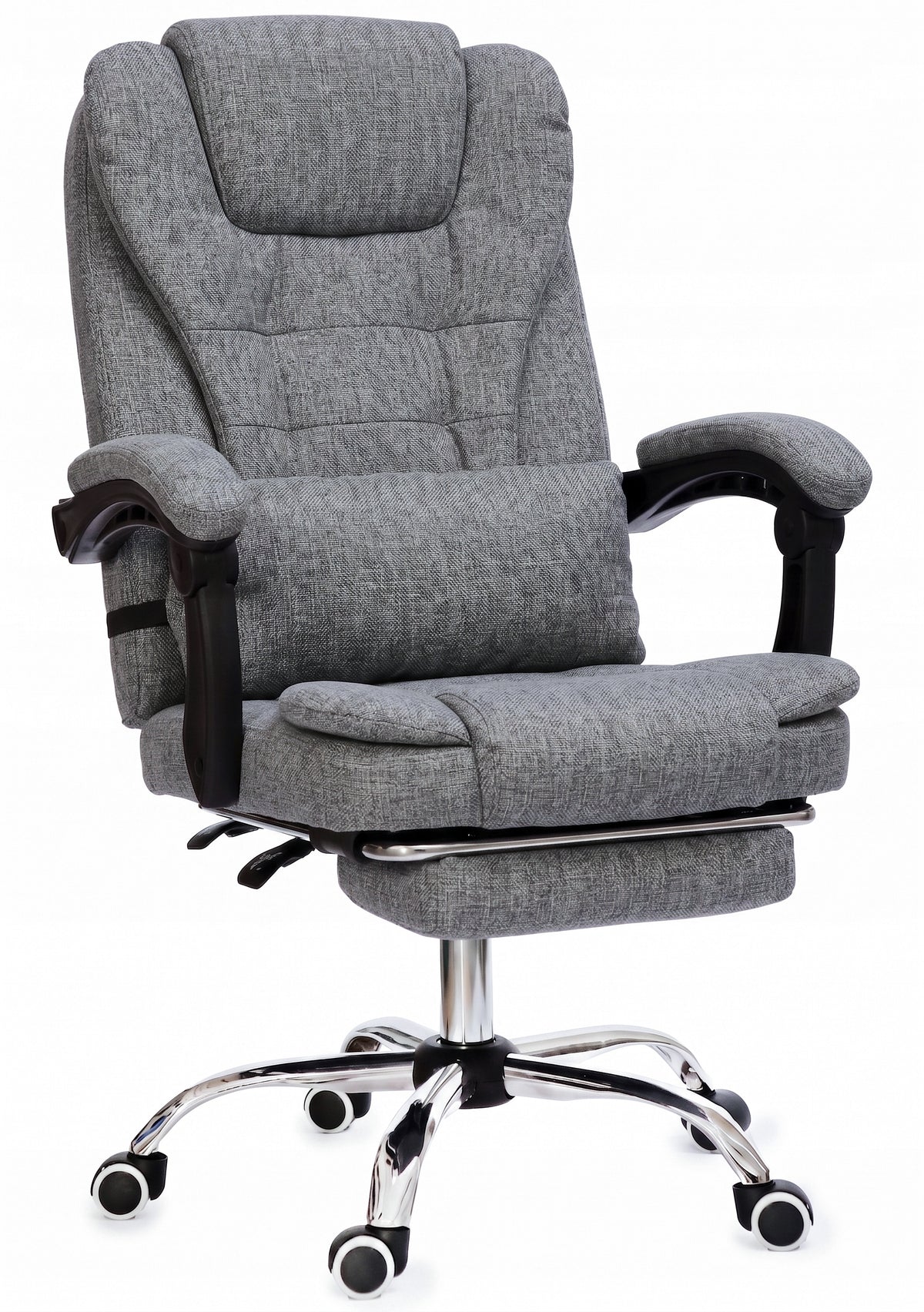 Grey material comfortable office chair with footrest and cushion NBR011-HT Medical device no