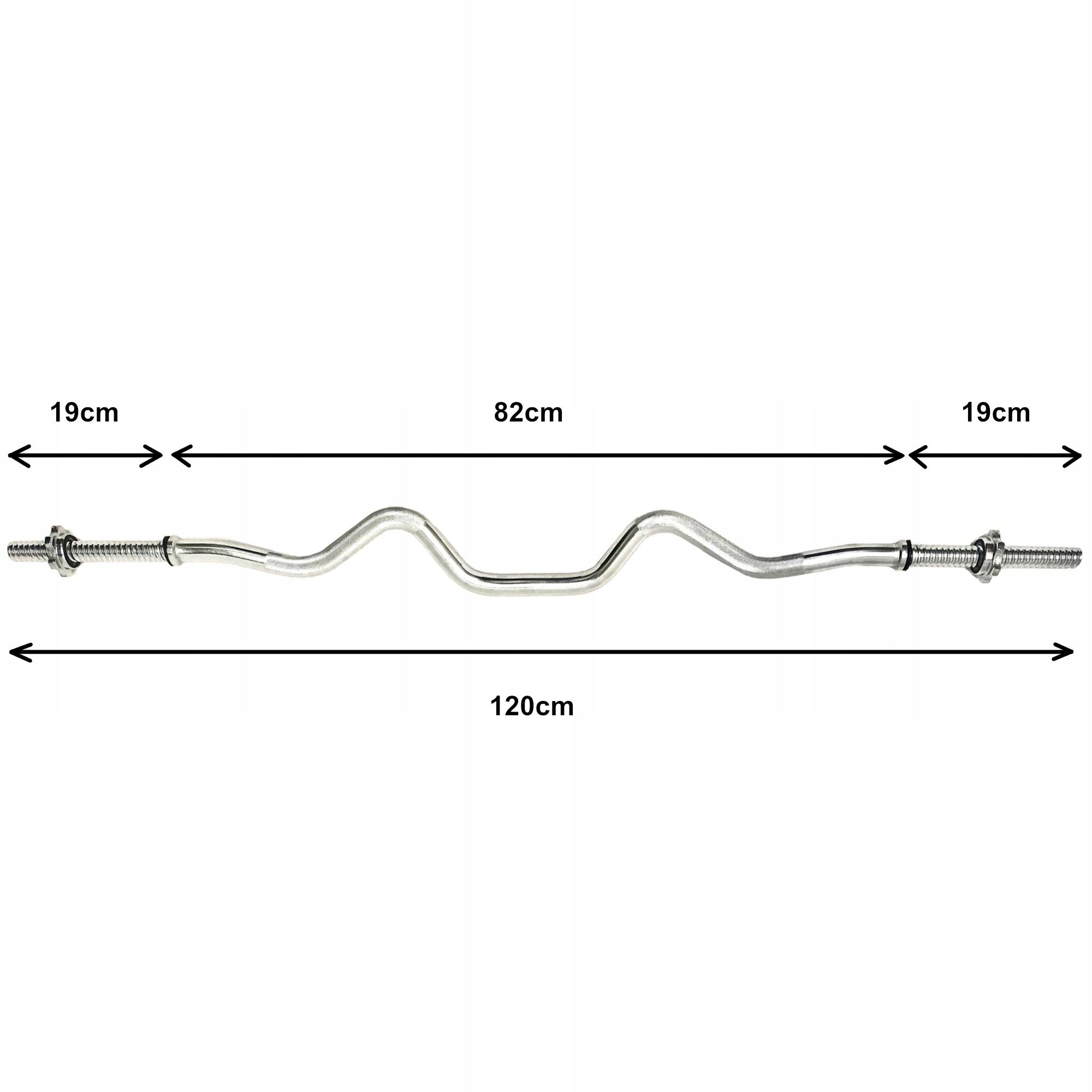 Griffin heavily broken barbell 120cm 25mm steel EAN (GTIN) 5905311710141