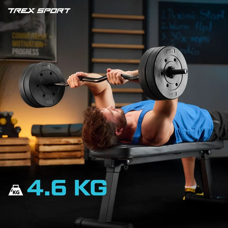 Griffin slightly broken barbell bar 120 cm 25 mm steel for exercise Trex Sport Total length 120 cm